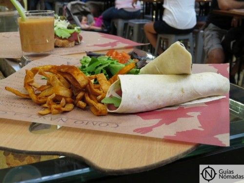 Fajitas en el Mercado de Campo de Ourique
